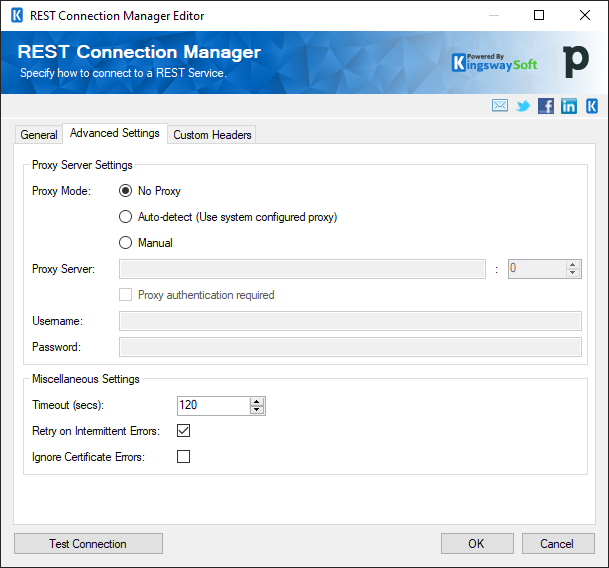 Pipedrive Connection Manager - Advanced Settings